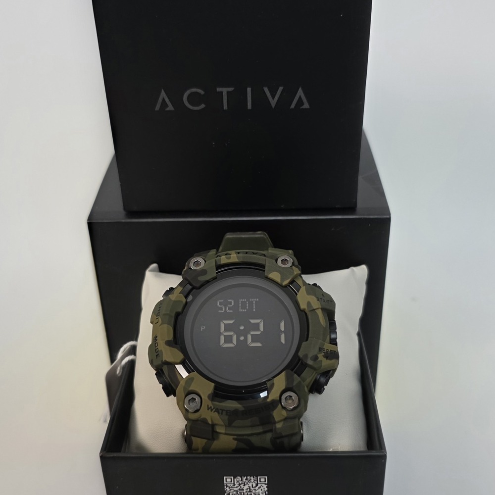 NEW Activa X Invicta Digital Men's Watch 56mm Camouflage Green ACW1968-001 - Picture 3 of 8